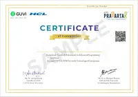 IITM Pravartak Certification sample certificate
