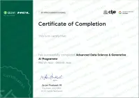 HCL GUVI Certification sample certificate