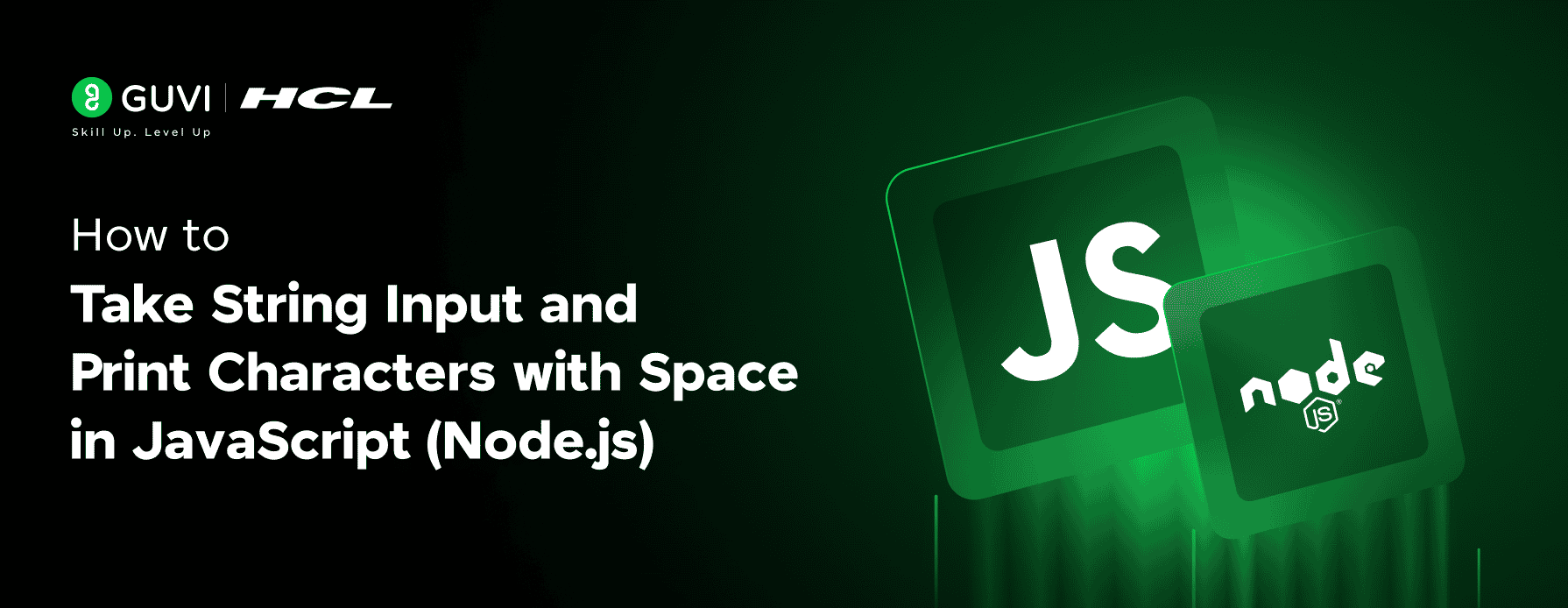 JavaScript: How to Take String Input and Print Characters with Space ...