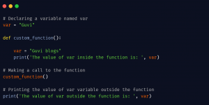 How To Use Global Variables Inside A Function In Python? - GUVI Blogs