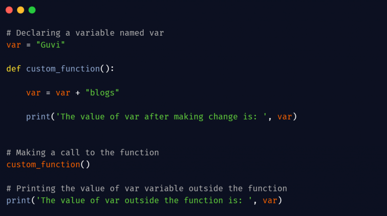 How To Use Global Variables Inside A Function In Python? - GUVI Blogs