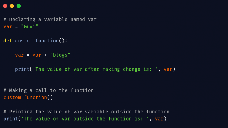 How To Use Global Variables Inside A Function In Python? - GUVI Blogs