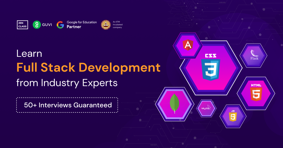 Full Stack development course banner