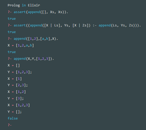 prolog code window