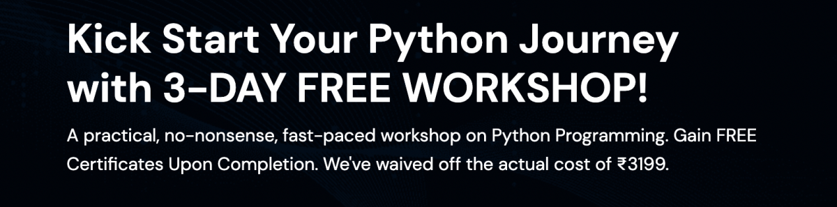National Coding Week | 3-day Free Python Workshop