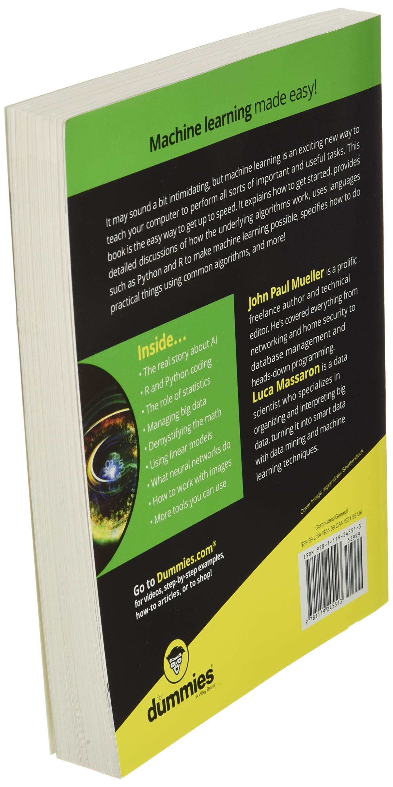 Deep learning for dummies hot sale book