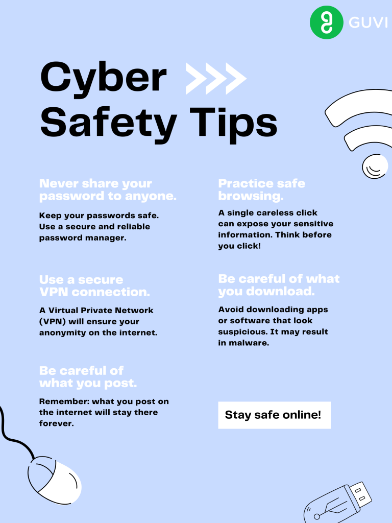 Cybersecurity Vs Ethical Hacking: Top 10 Differences 4 Cyber safety tips