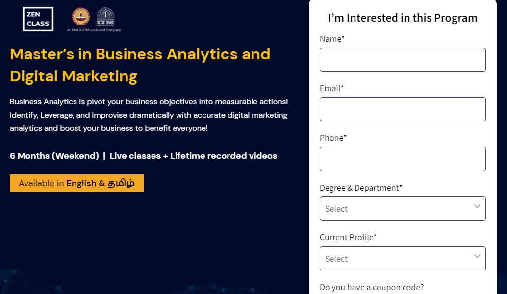 BA course