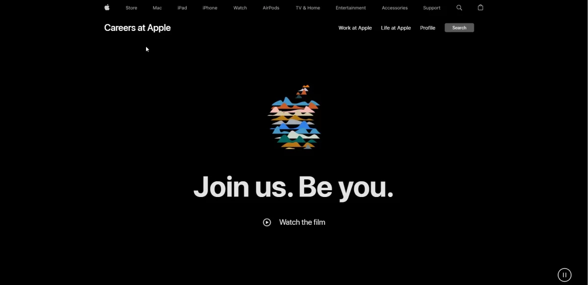 Apple career page