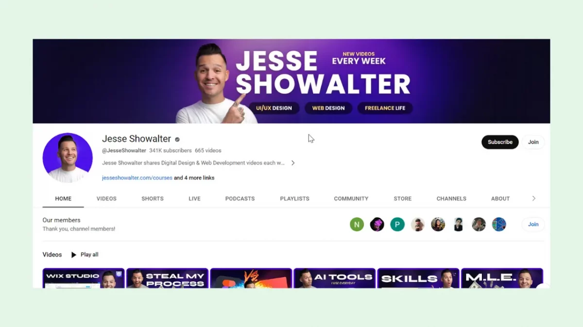 jesse showalter yt channel