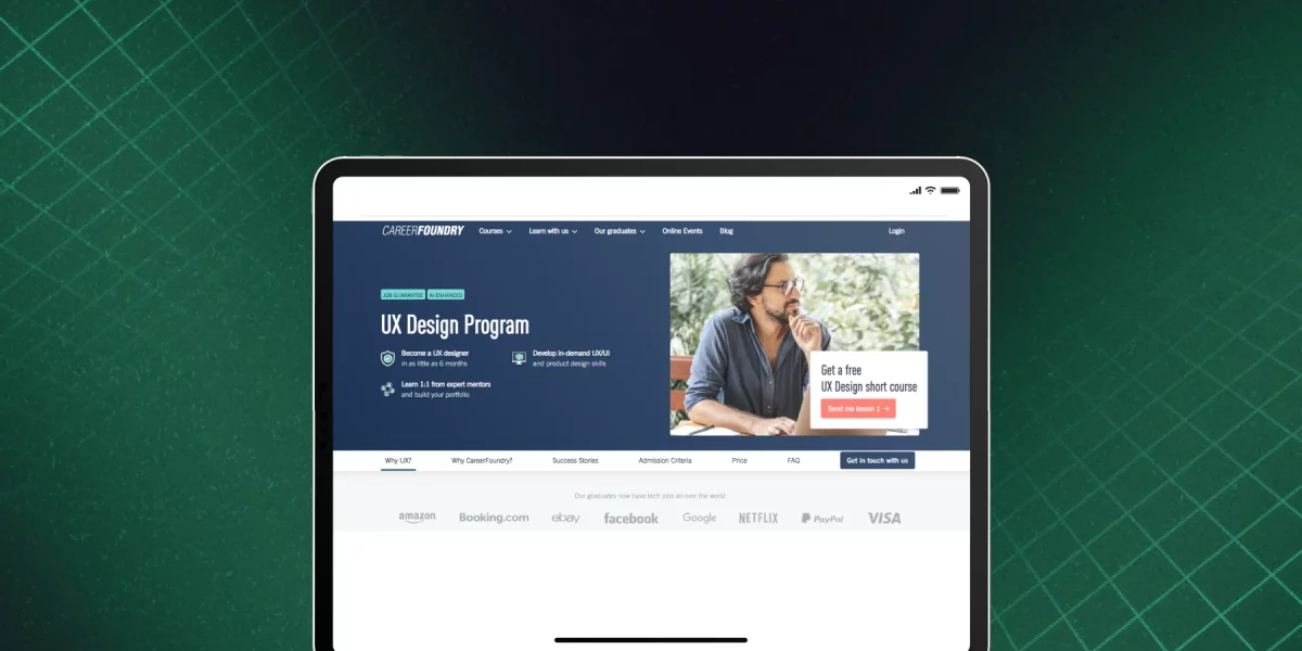 Careerfoundry UI UX design courses
