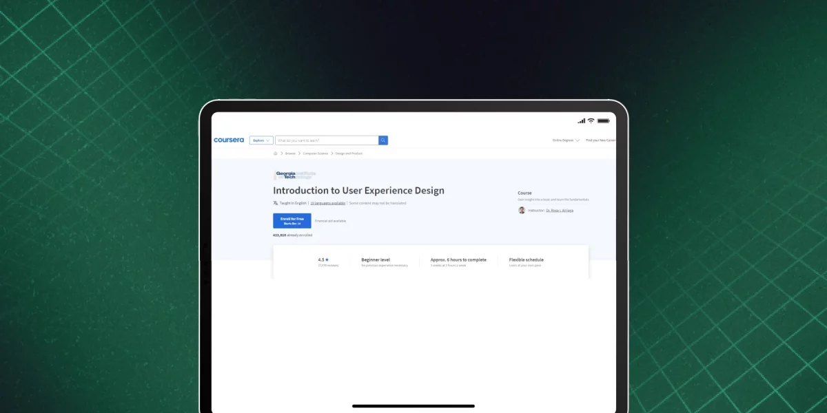 best UI UX design courses Coursera