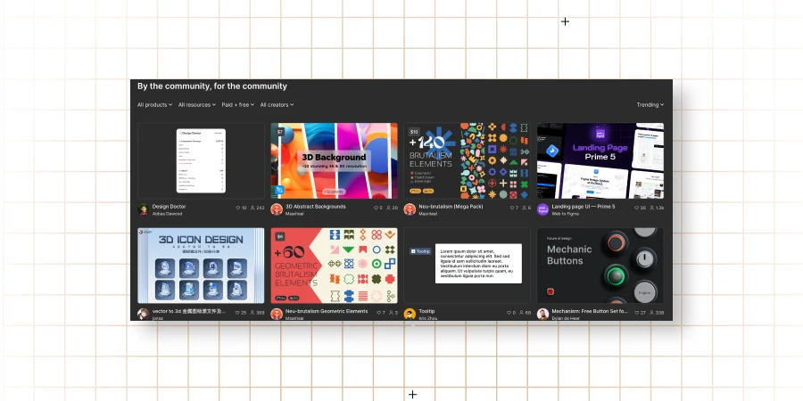 User interface kits and templates feature of Figma for UI UX