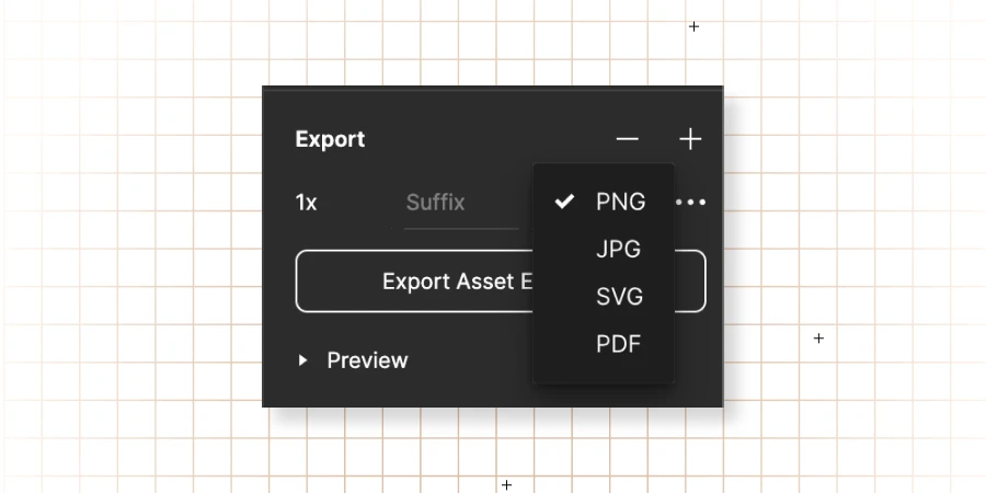 Asset exporting Figma feature for UI UX