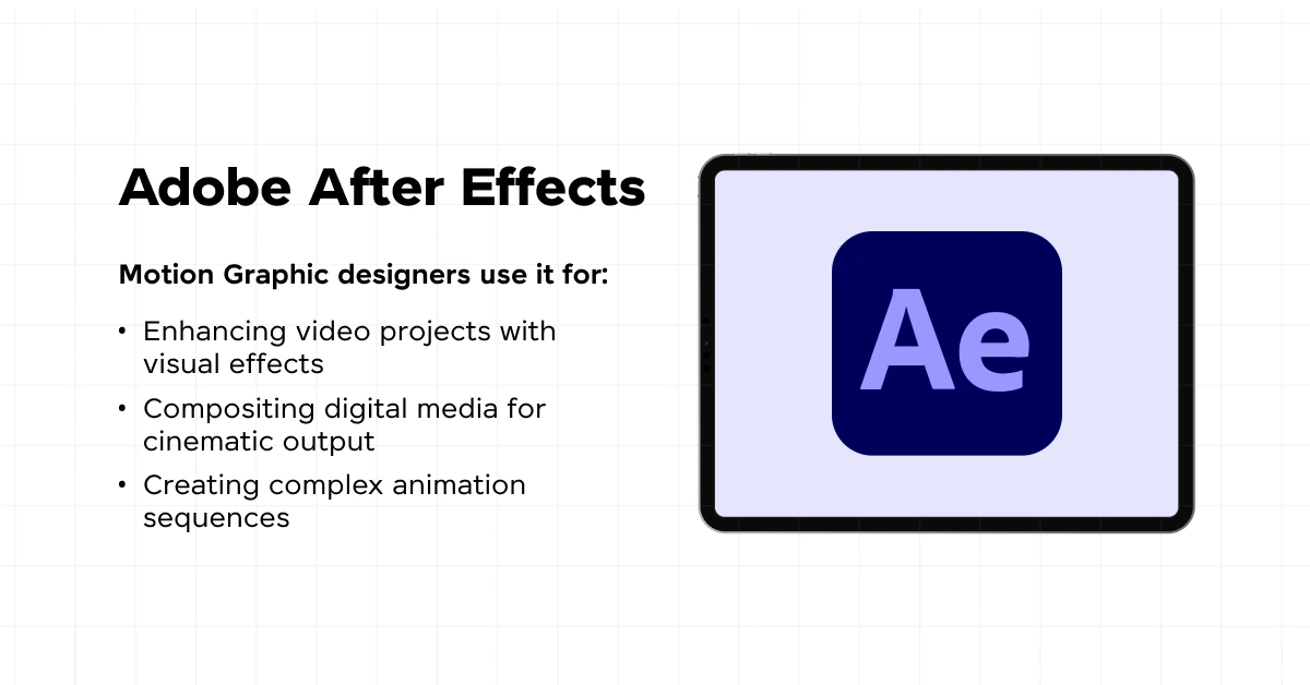 Adobe After Effects and it's uses as the best motion graphic design tool. 