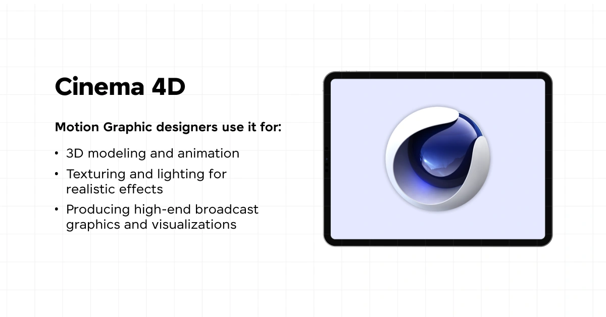 Cinema 4D and it's uses as the best motion graphic design tool. 
