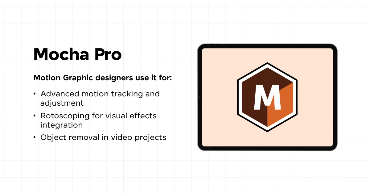 Mocha Pro and it's uses as the best motion graphic design tool. 