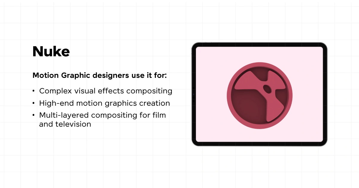 Nuke and it's uses as the best motion graphic design tool. 