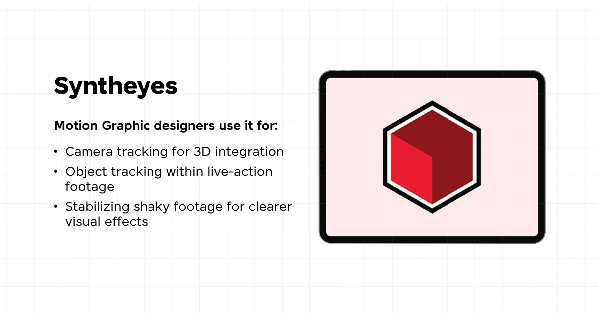 Syntheyes and it's uses as the best motion graphic design tool. 