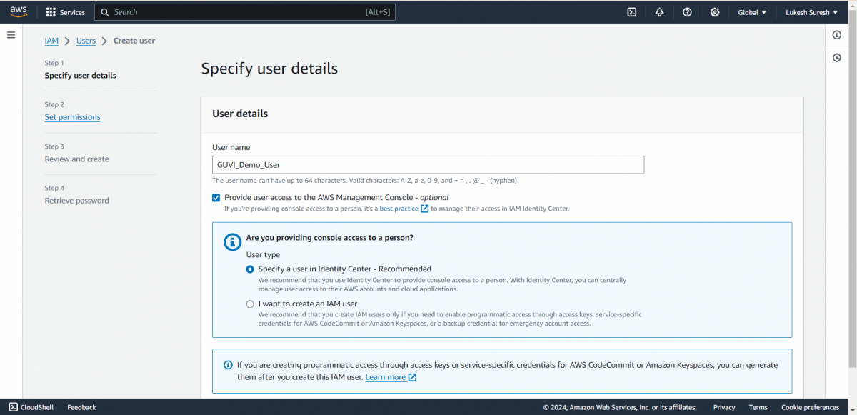 User Details