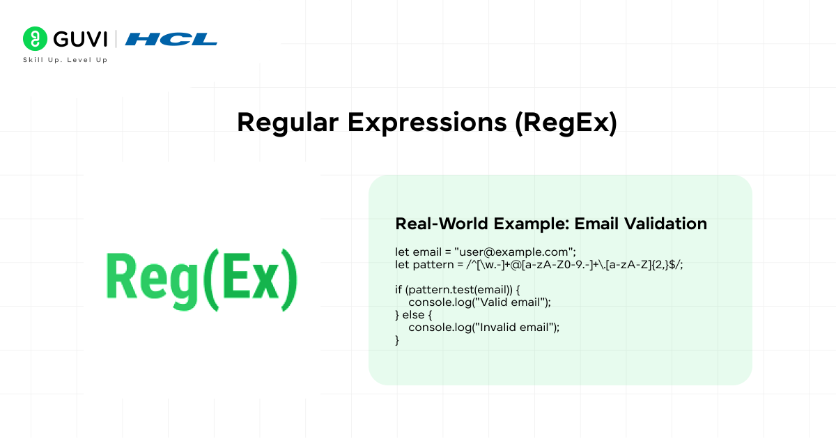Mastering JavaScript Essentials: RegEx, Map, Reduce, and Filter 2 Regular Expressions