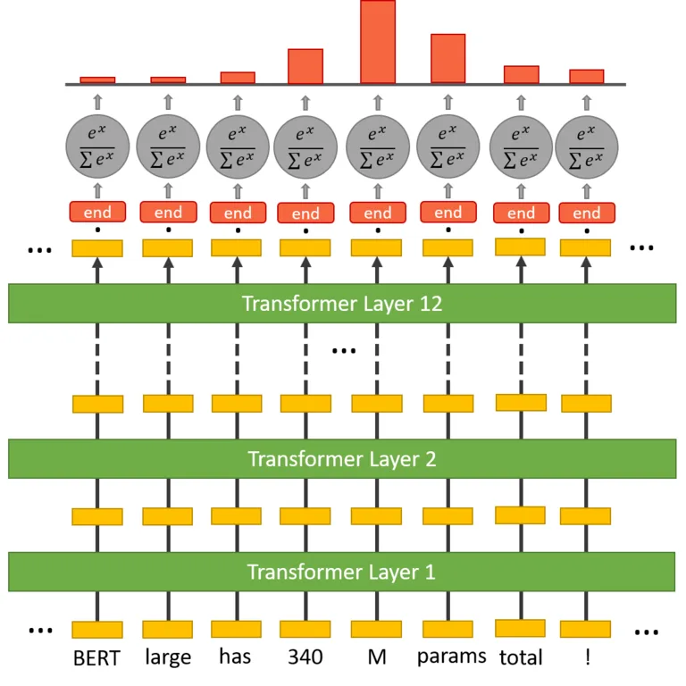 Build a Powerful Question Answering System with Pre‑Trained Transformer Models (BERT + HuggingFace) 10 Token Classifiers at the Beginning and End