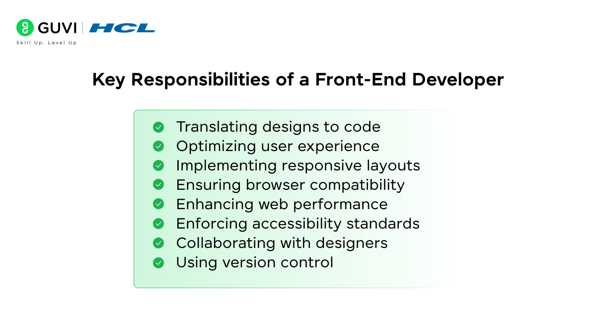 Career opportunities in web development – key responsibilities of a front-end developer