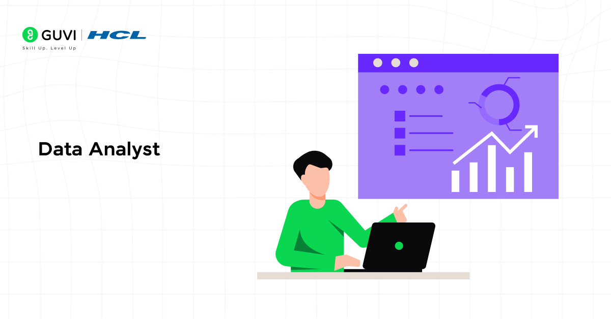 Infographic of a professional Data analyst analyzing data in R