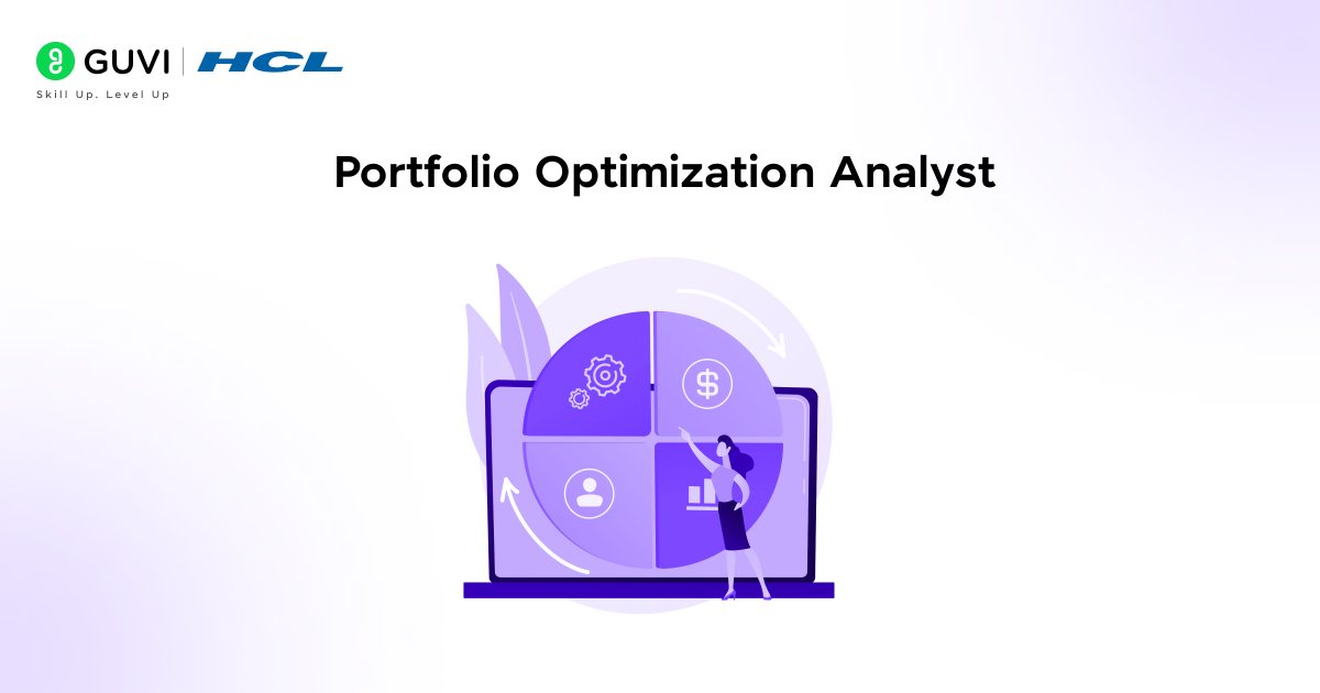 How To Become A Financial Data Scientist 5 Infographic showing portfolio allocation pie chart as a role of Financial Data Scientist