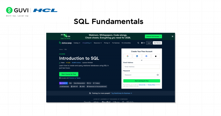 Top 8 SQL Course with Certificate [FREE + PAID]