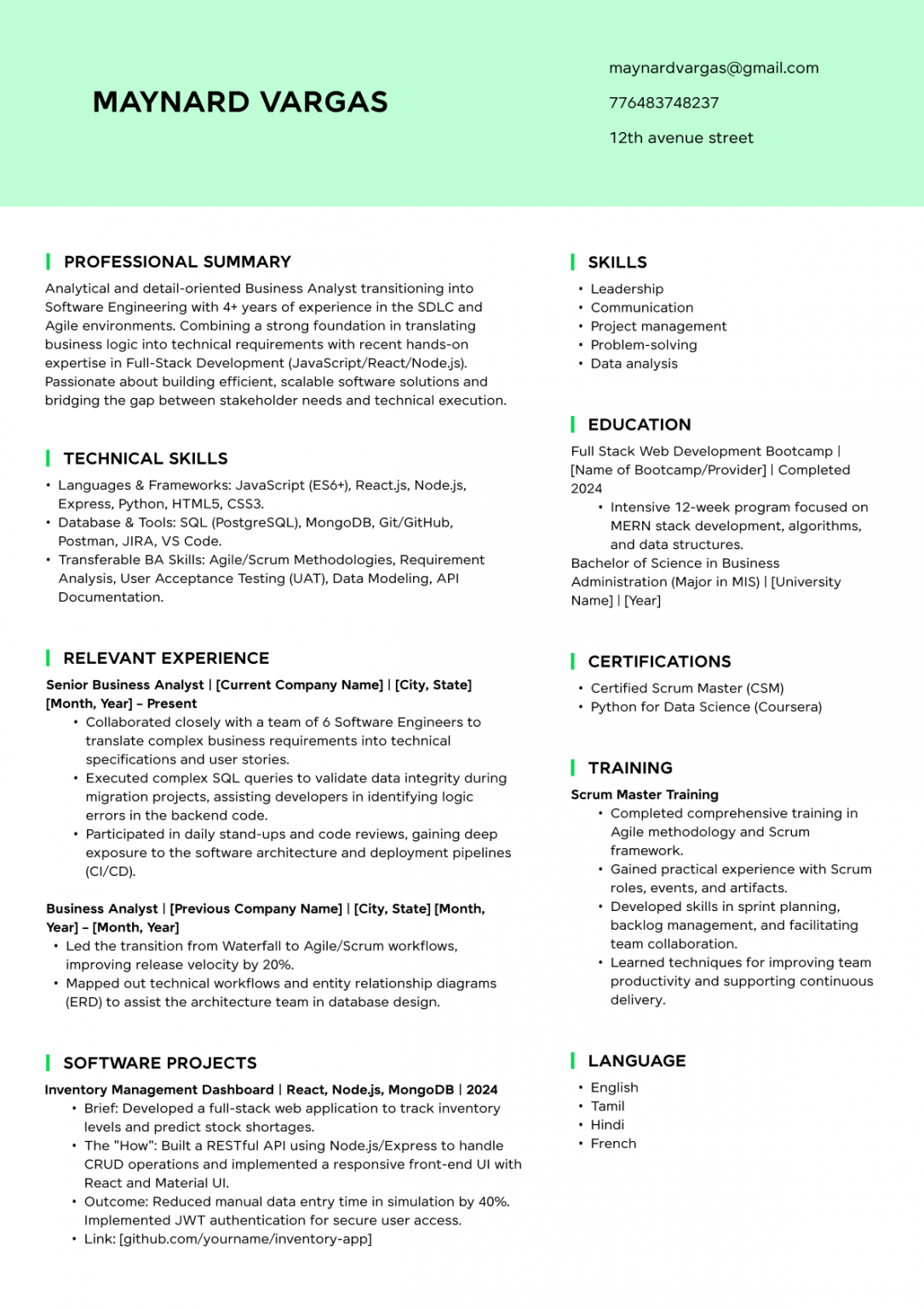 How Write a Career Change Resume