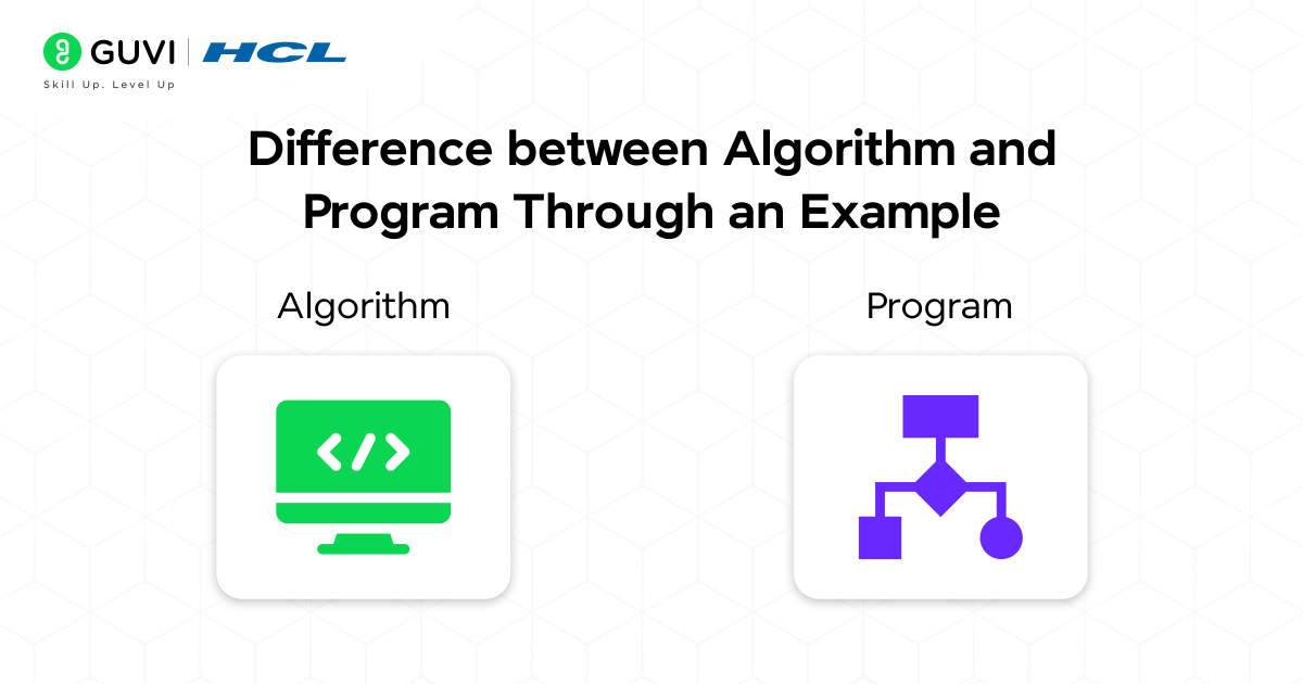 Difference between Algorithm and Program Through an Example