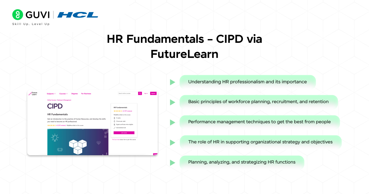 HR Fundamentals – CIPD via FutureLearn
