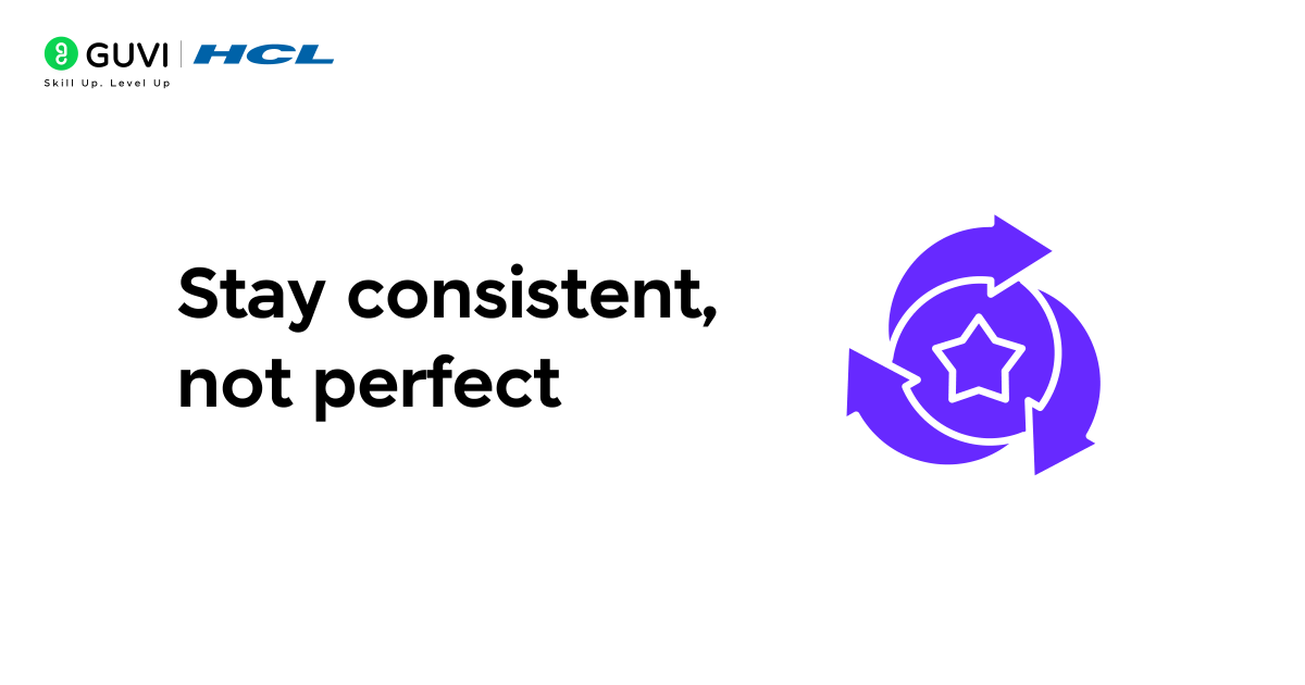 Stay consistent not perfect