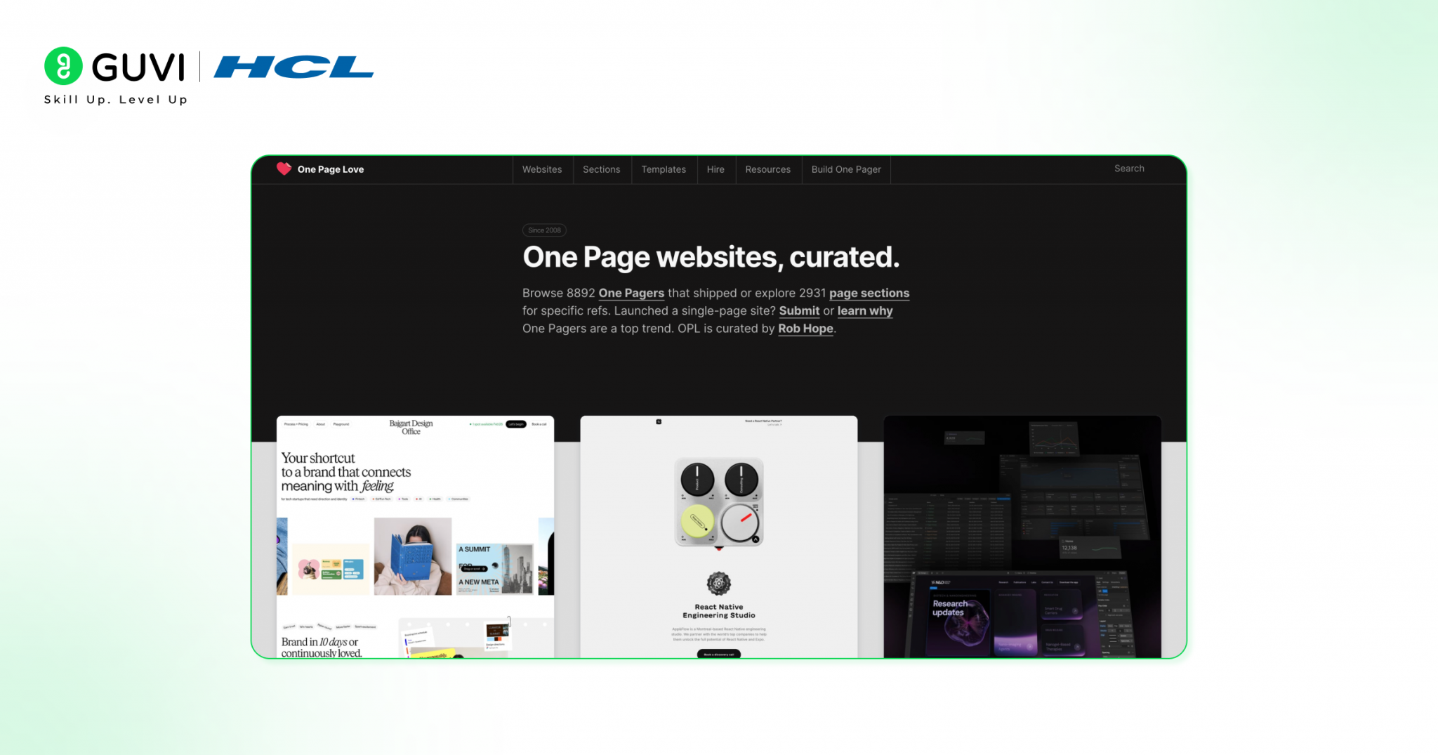 10 Websites of CSS Designs for Inspiration