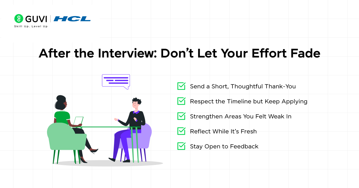 After the Interview: Don’t Let Your Effort Fade