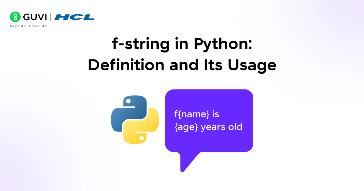Understanding f-Strings in Python (Simple & Clear) 1 f string in Python Definition and Its Usage