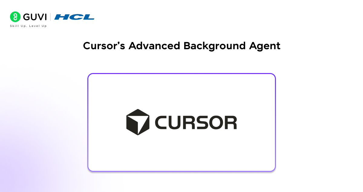 Top 6 Background Agents that Developers Must Know 1 Cursor's Advanced Background Agent