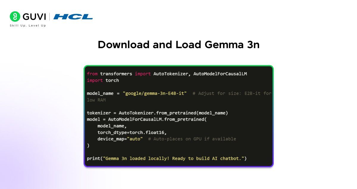 Download and Load Gemma 3n
