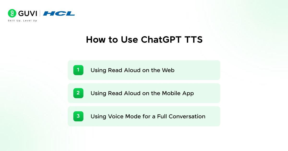 How to use ChatGPT Text-to-Speech 