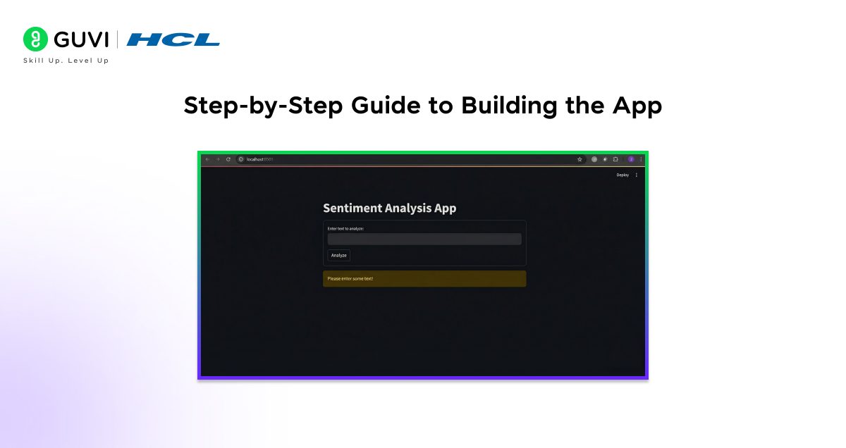 Step by Step Guide to Building the App 2