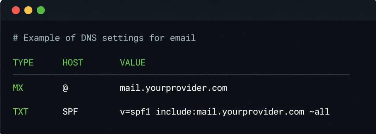 Add a Custom DNS Record to Set Up a Custom Email on Your Domain