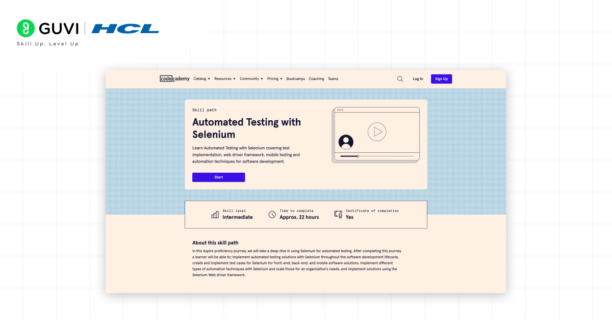 8 Best Online Automation Testing Courses in 2026 6 Automated Testing with Selenium Codecademy