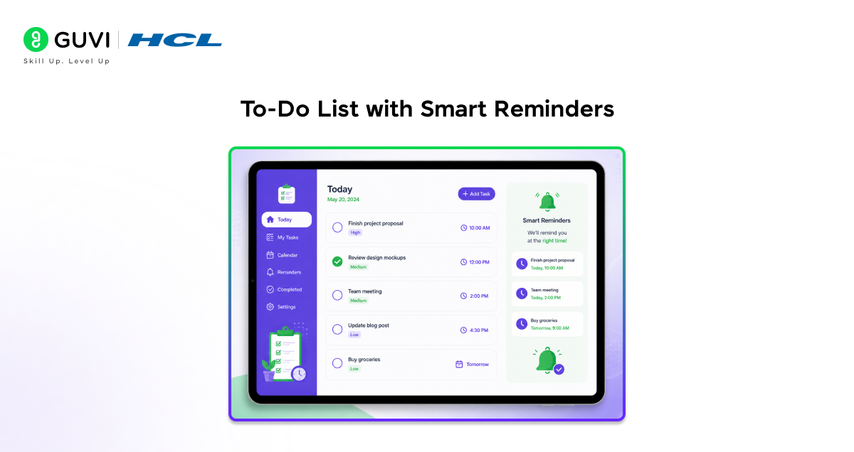 To-Do list with smart reminders