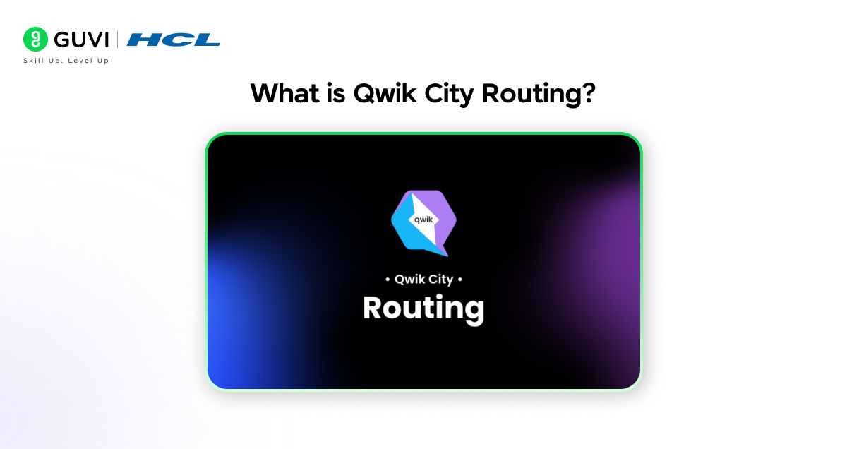 What is Qwik City Routing?