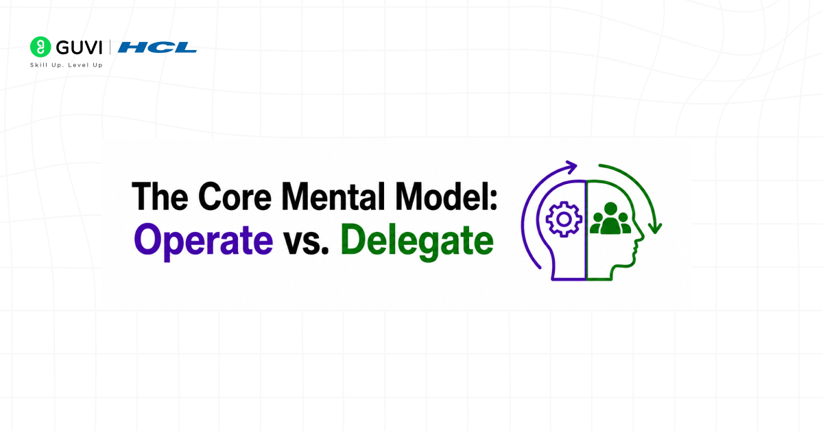 The Core Mental Model: Operate vs. Delegate