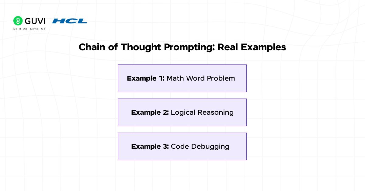 Chain of Thought Prompting Explained (With Examples) 3 Chain of Thought Prompting: Real Examples