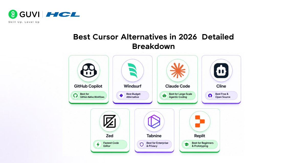 Best Cursor Alternatives in 2026: Detailed Breakdown