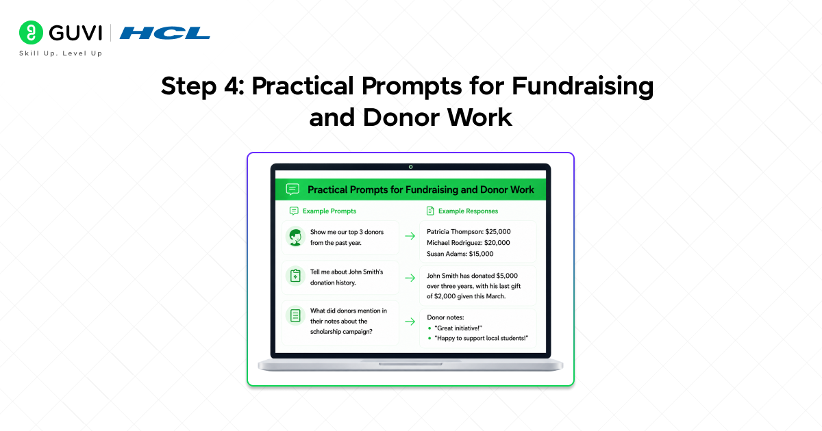 Using the Blackbaud Connector in Claude 3 Step 4: Practical Prompts for Fundraising and Donor Work