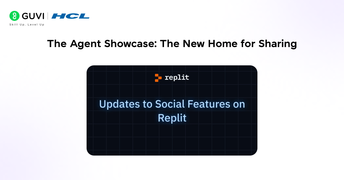 Updates to Social Features on Replit: What Changed 2 The Agent Showcase: The New Home for Sharing